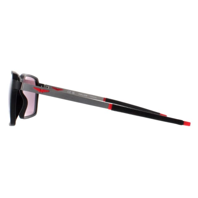 Police Police Men's Square Matte Black Pink Multilayer White Mirrored SPLL16 Solstice 5 - 3
