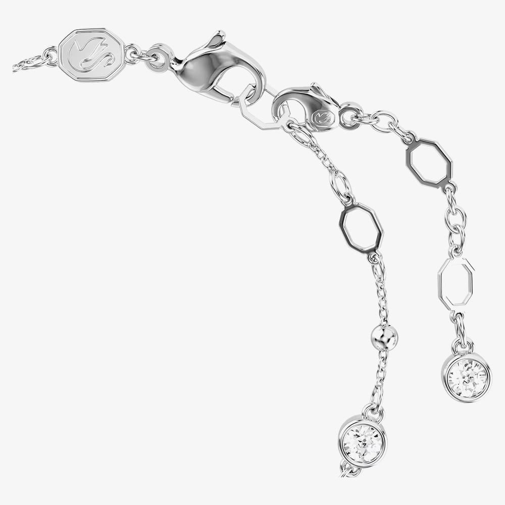 Swarovski Swarovski Women's Imber Round Cut Rhodium Plated Crystal Bracelet 5696079 in Silver - 3