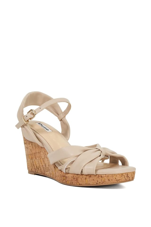 Dune London Dune London Women's 'Kander' Leather Wedges in Natural - 2