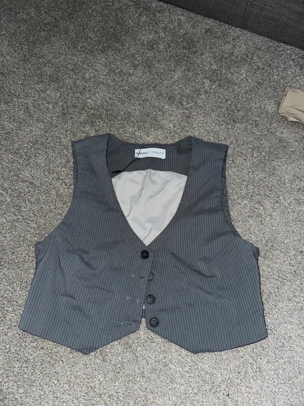 Bershka waistcoat cropped