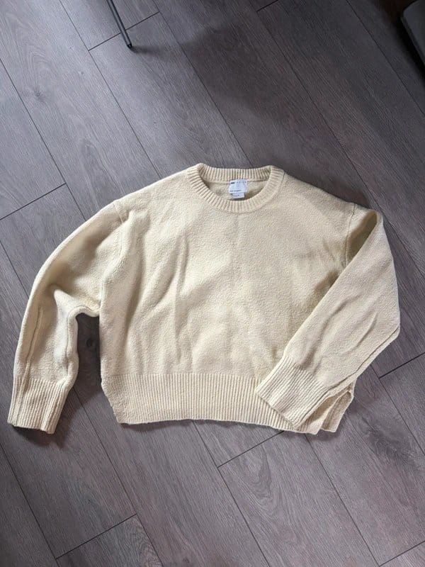 ASOS Cream Bobbly Jumper
