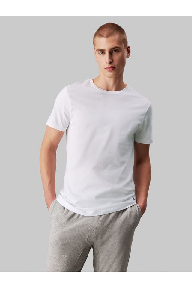 Debenhams Debenhams Men's 3 Pack Crew Neck T-Shirts - White - 2