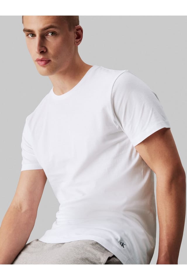 Debenhams Debenhams Men's 3 Pack Crew Neck T-Shirts - White - 3