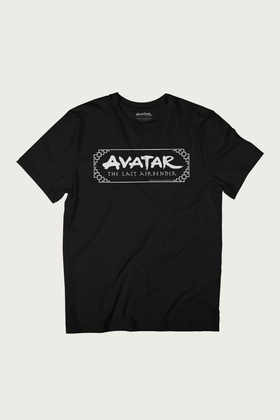 Avatar: The Last Airbender Avatar: The Last Airbender Men's White Text Logo T-Shirt in Black - 2