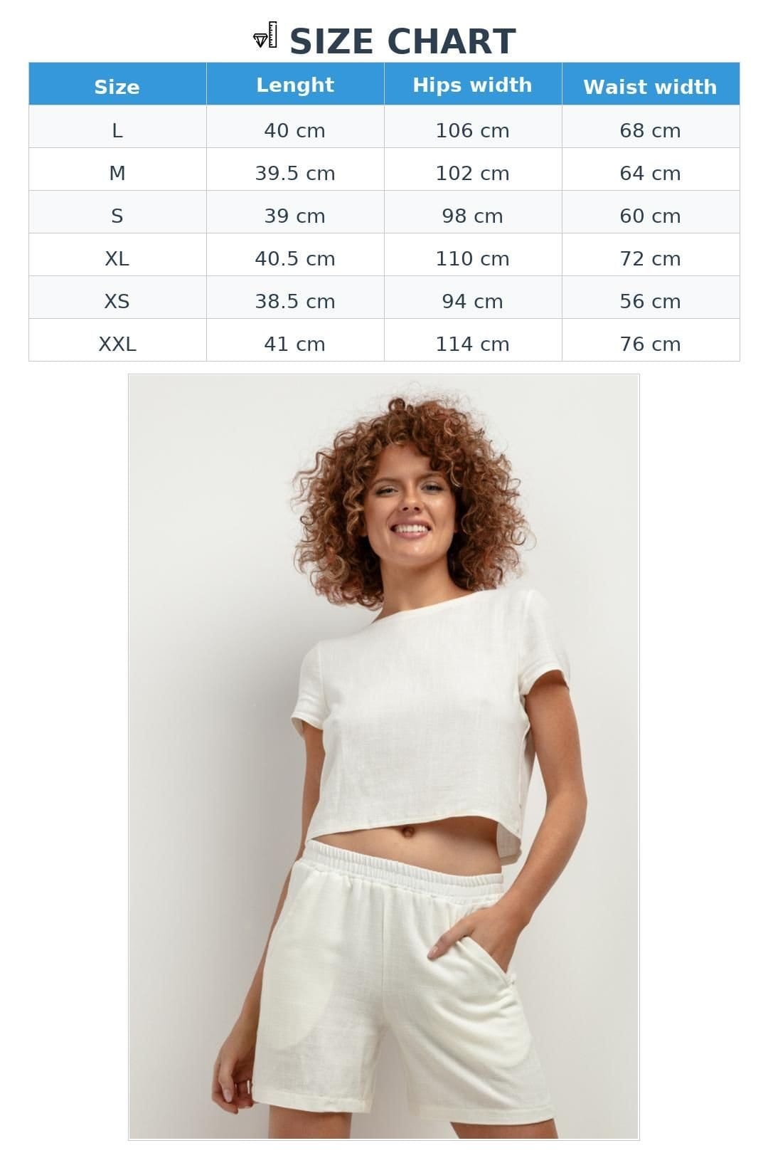 Love Lace Love Lace Women's Linen Blend Loose Shorts in White - 4