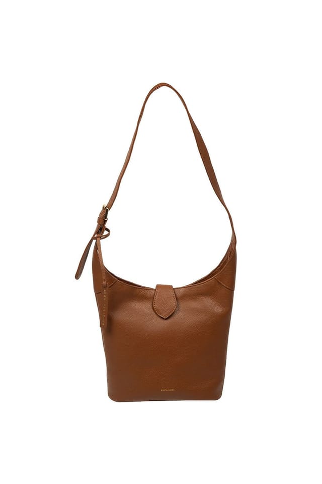 Pure Luxuries London Pure Luxuries London Women's 'Aria' Leather Shoulder Bag in Tan - 2