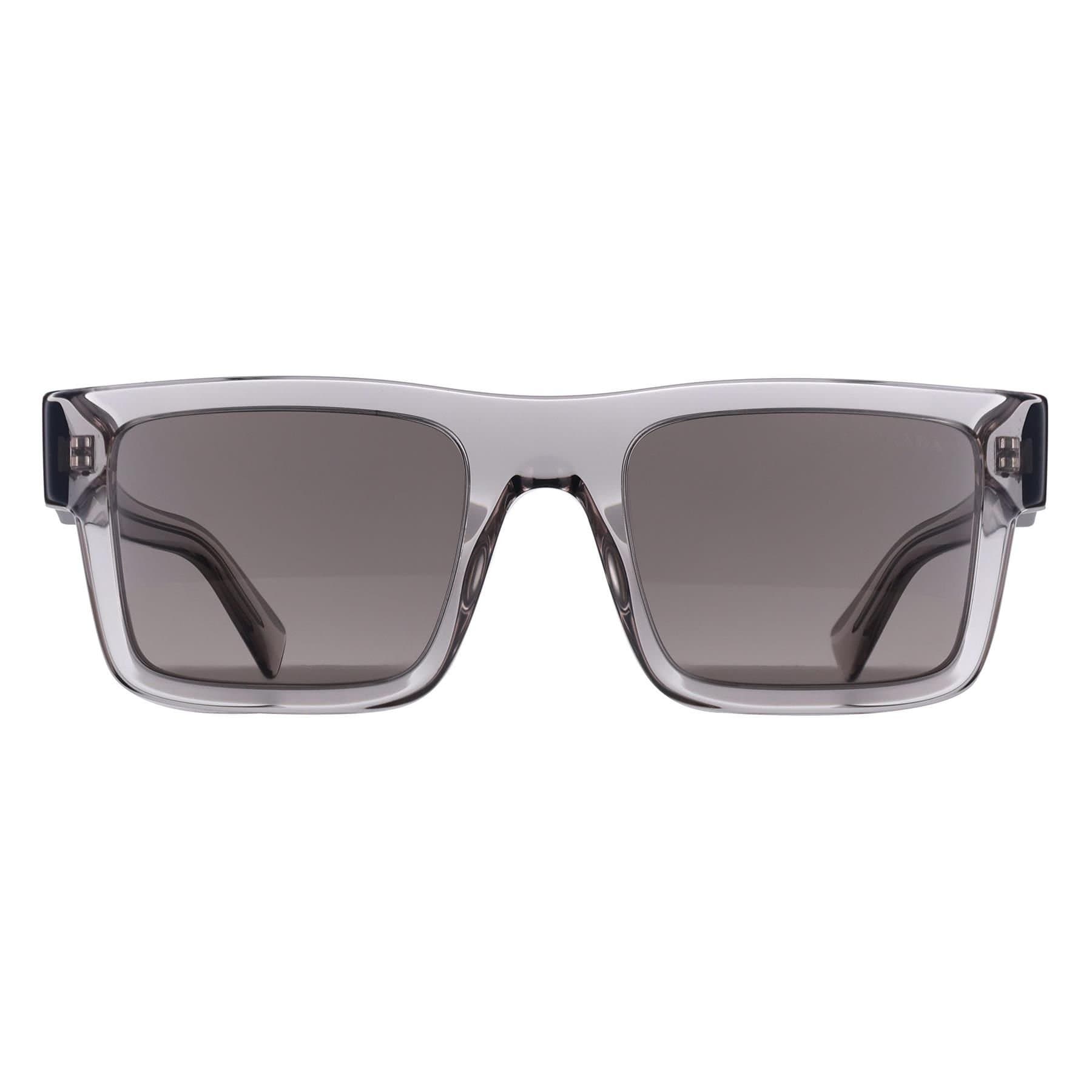 Prada Prada Men's Rectangle Hematite Dark Grey PR19WS