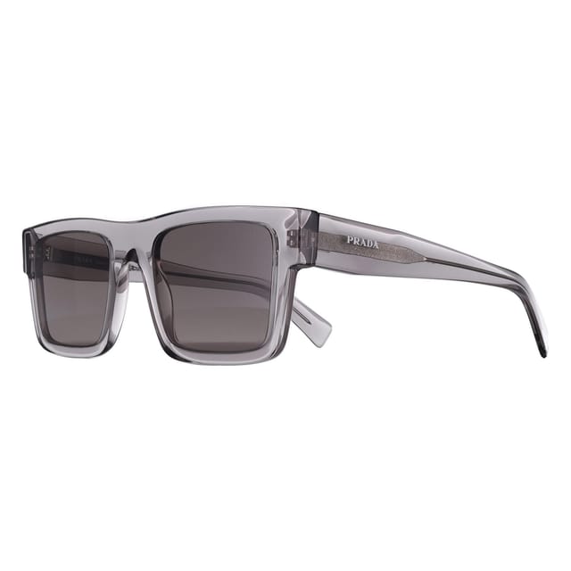 Prada Prada Men's Rectangle Hematite Dark Grey PR19WS - 2