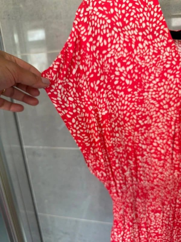 New Look Red Floral Print Midi Dress