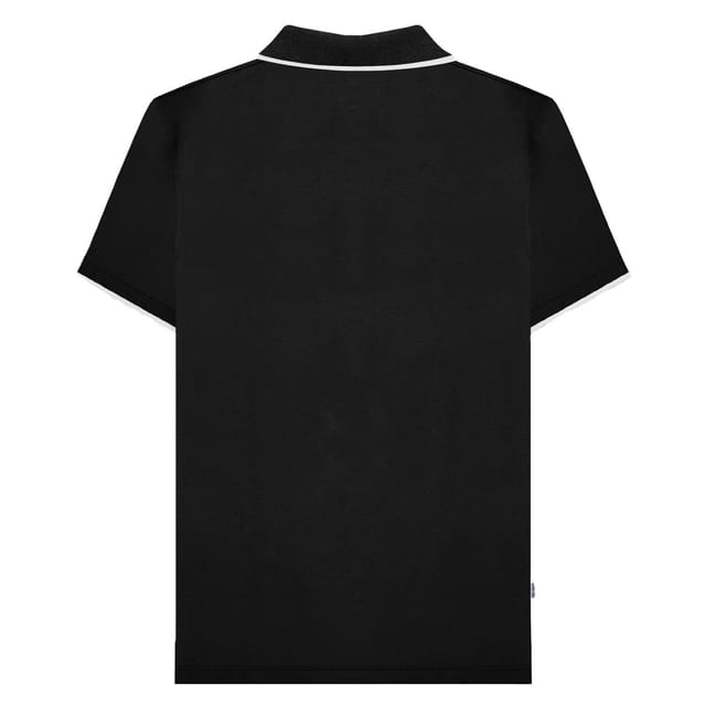 Lambretta Lambretta Men's Gingham All-Over Print Big & Tall Polo Shirt in Black - 2