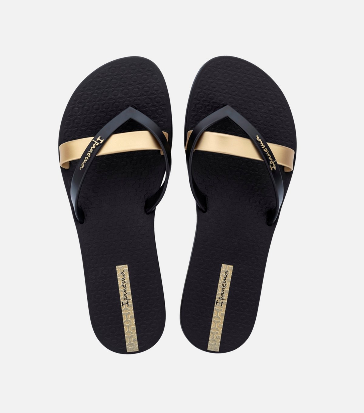 Ipanema Women's Black and Gold Kirei Flip Flops Ipanema New Look - 4