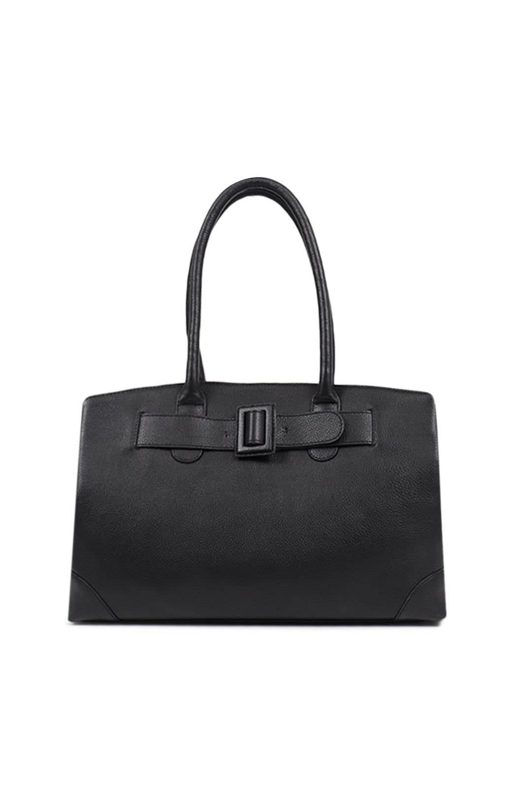 Jones Bootmaker Jones Bootmaker Black Leather Shoulder Bag