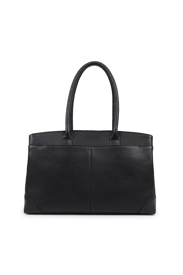 Jones Bootmaker Jones Bootmaker Women's Vinetta Leather Shoulder Bag in Black - 2