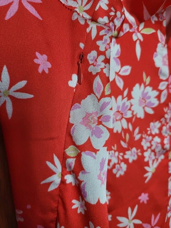 Never Fully Dressed Never fully dressed red floral carmen midi dress size 10