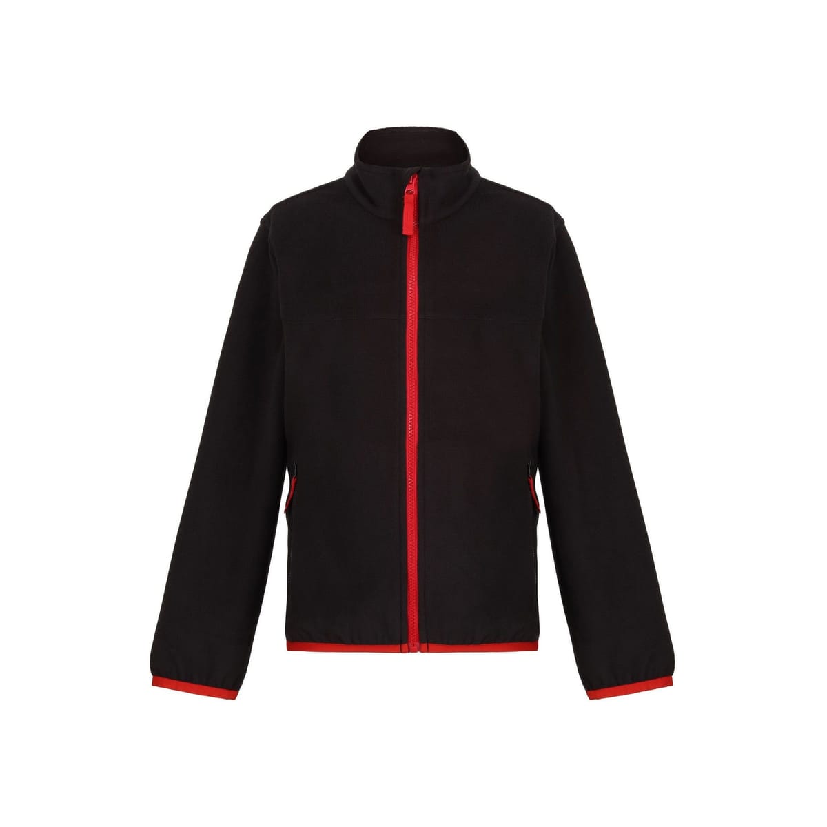 Regjun Regjun Men's Microfleece Full Zip Fleece Jacket in Black - 1