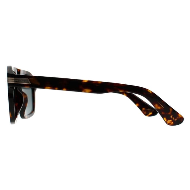 Police Police Men's Square Shiny Dark Havana Grey Green SPLP28M Forty 1 in Brown - 3