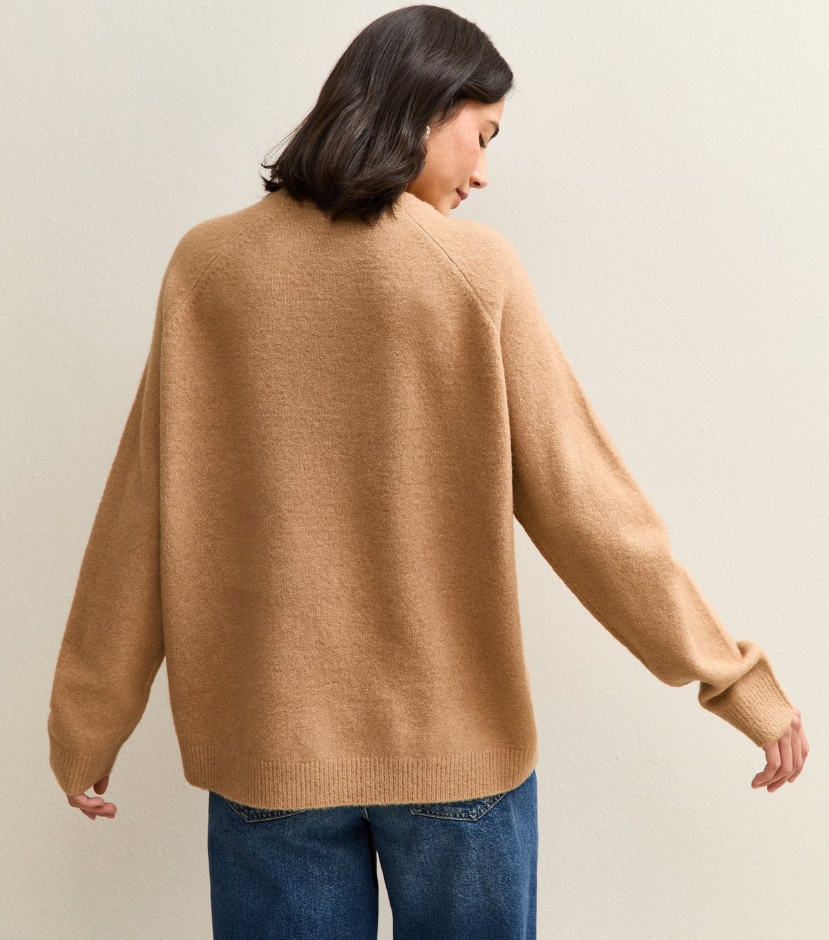 New Look Women's Camel Crew Neck Midweight Knit Jumper New Look - 4