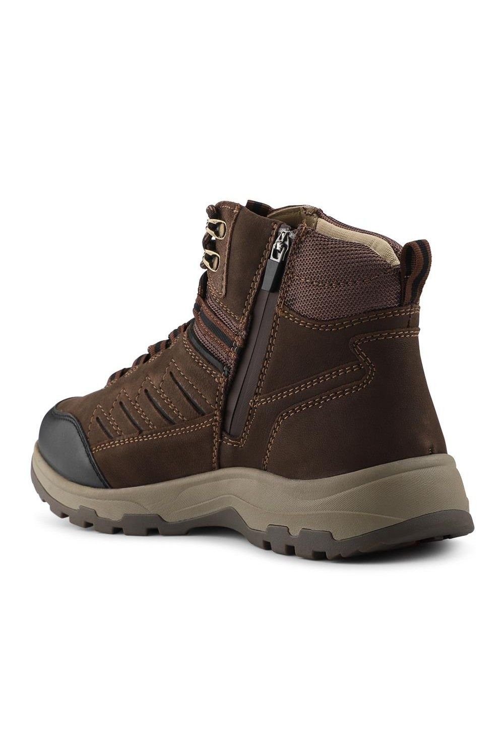 Easyfit Easyfit Men's Extra Wide Water Resistant Boots in Brown - 3