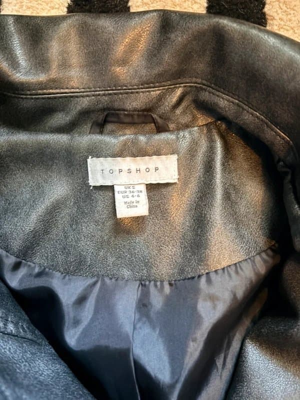 Topshop Topshop faux leather jacket
