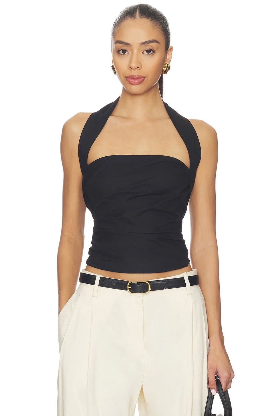 revolve Revolve Halterneck Romi Top in Black