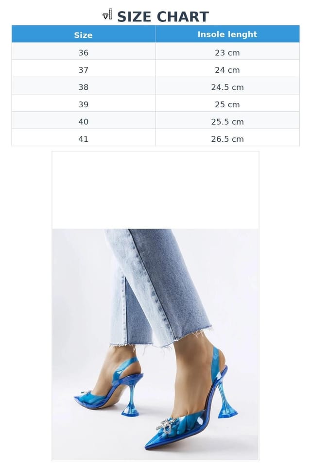 Love Lace Love Lace Women's Transparent High Heel Pumps Summer Slip On with Beige Sole in Blue - 3