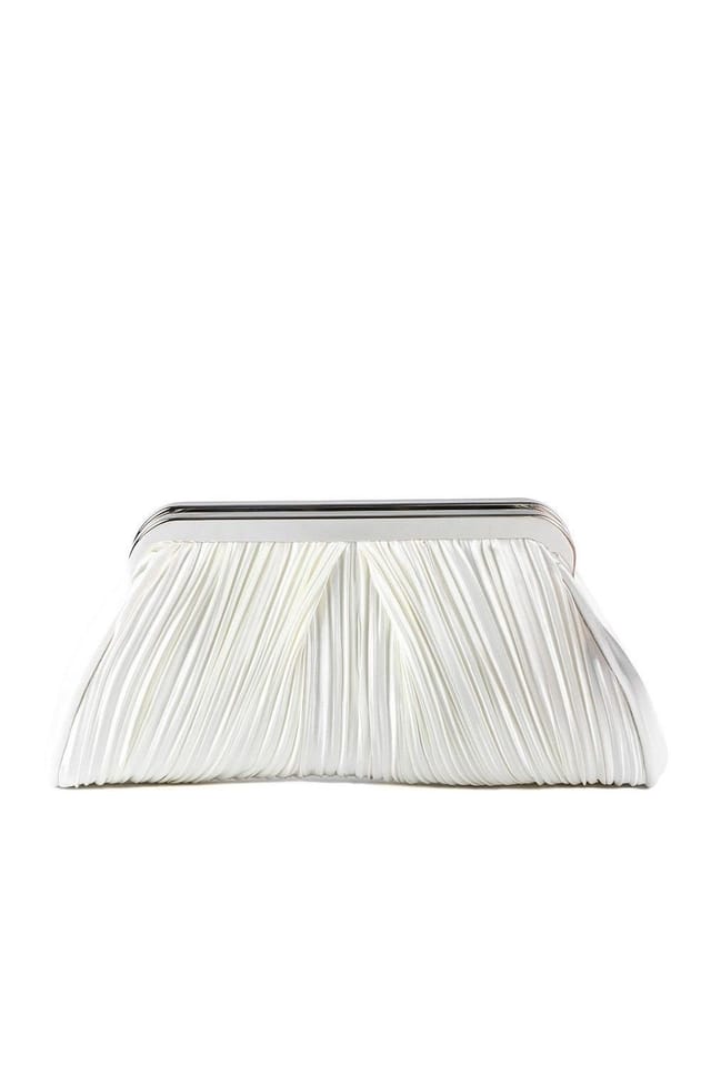 Jones Bootmaker Jones Bootmaker Women's Wylma Pop Fasten Clutch Bag in Ivory - 2