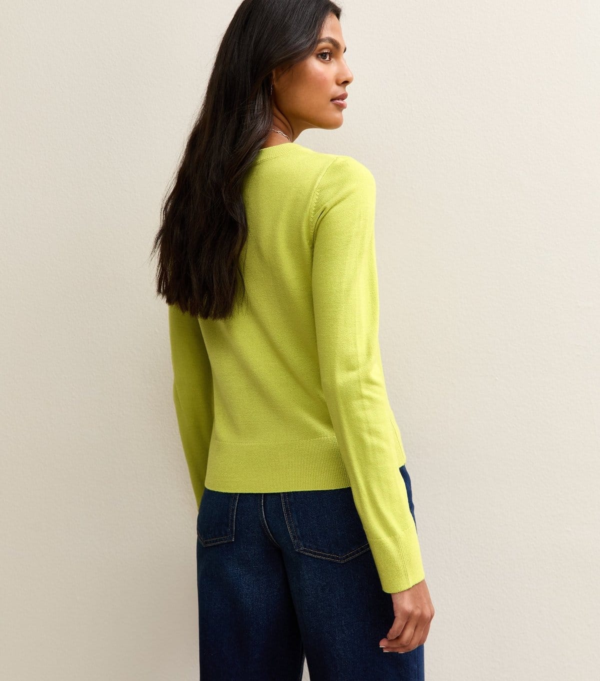 New Look Women's Bright Green Crew Neck Jumper New Look - 4