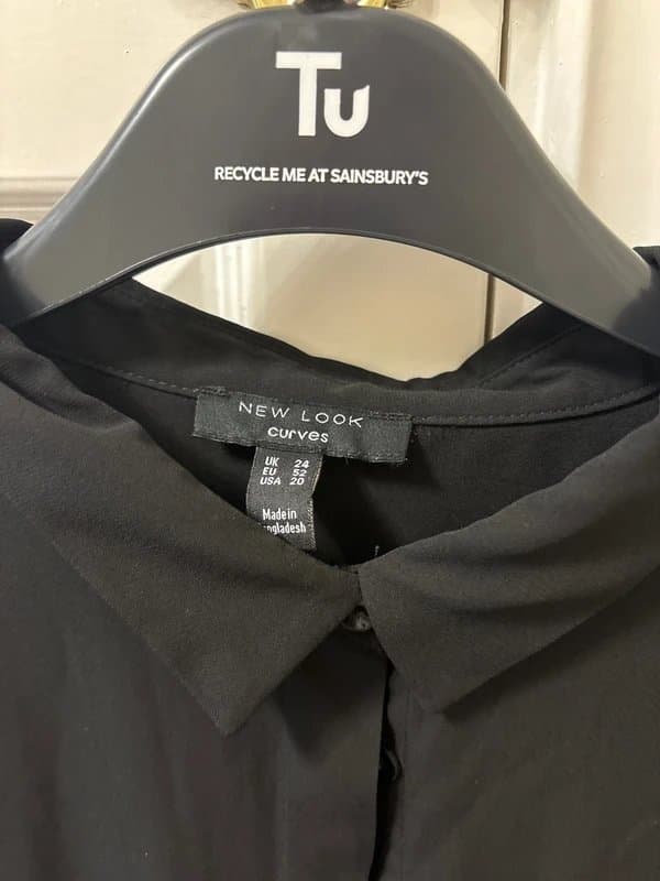 New Look New look black chiffon shirt