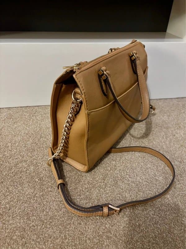 Paul Costelloe Paul Costelloe tan brown leather bag