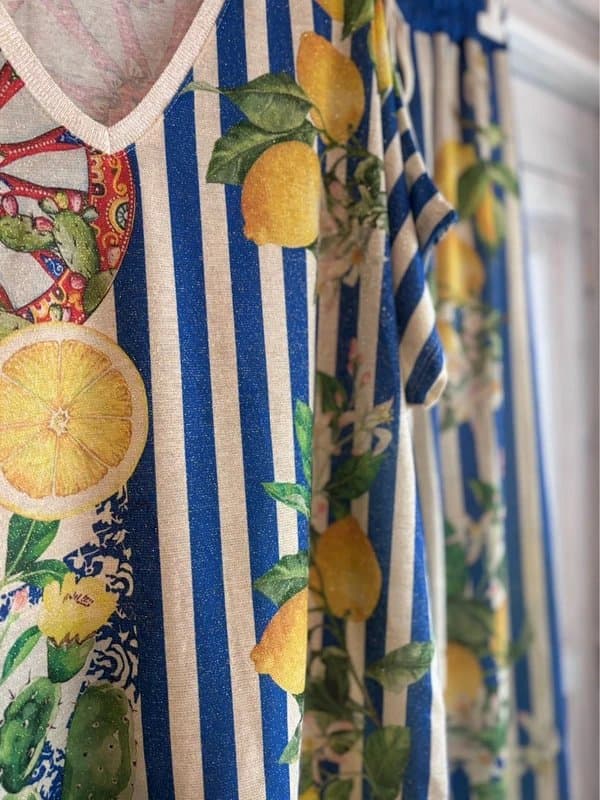M-Made in Italy Lemon Italian 2 pcs top and trousers Co ord set