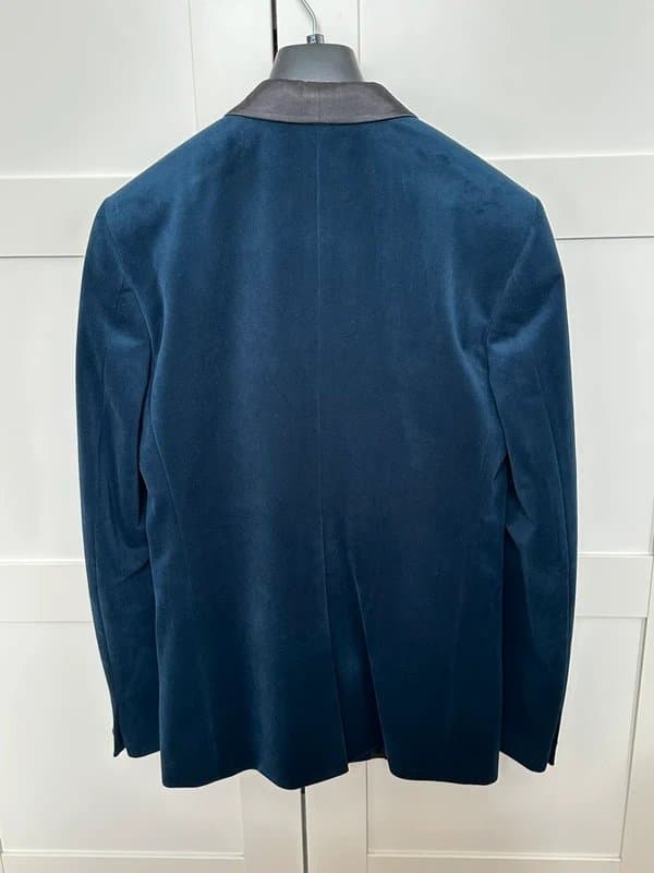 ASOS ASOS Navy Velvet Blazer