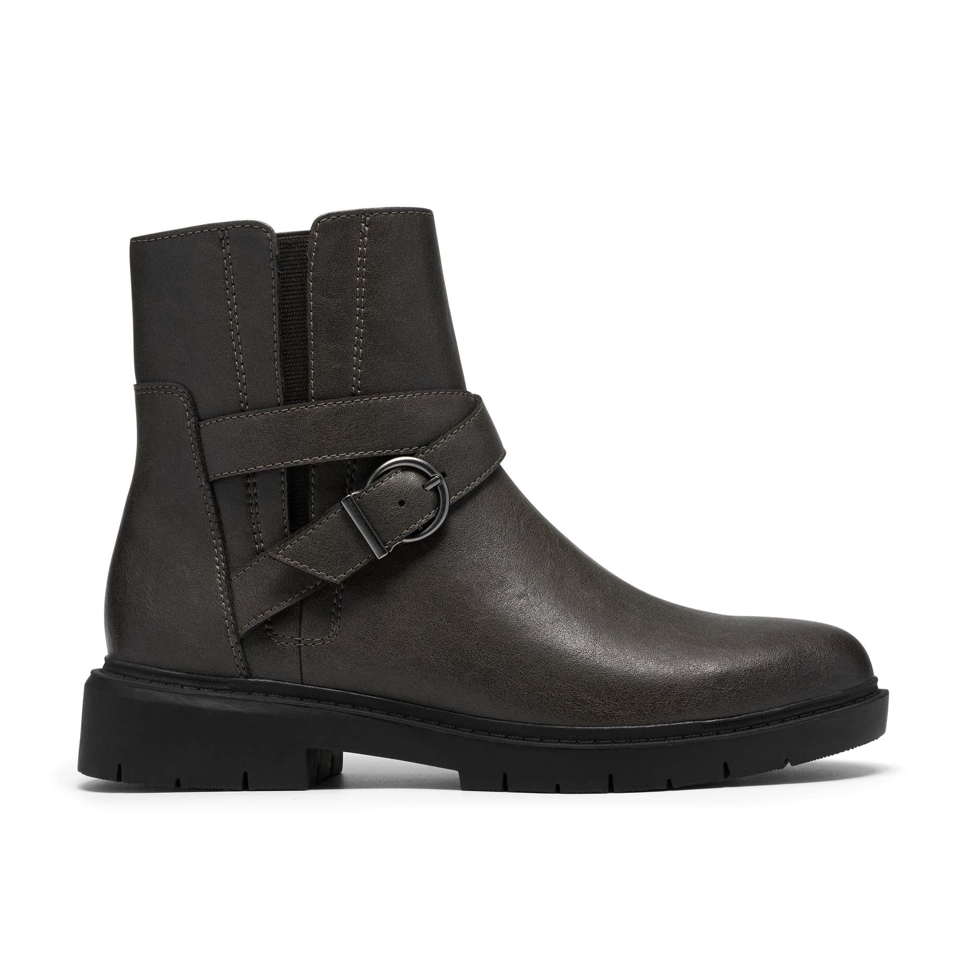 Clarks Clarks Women's Westlynn Lux Dark Grey Leather Ankle Boots