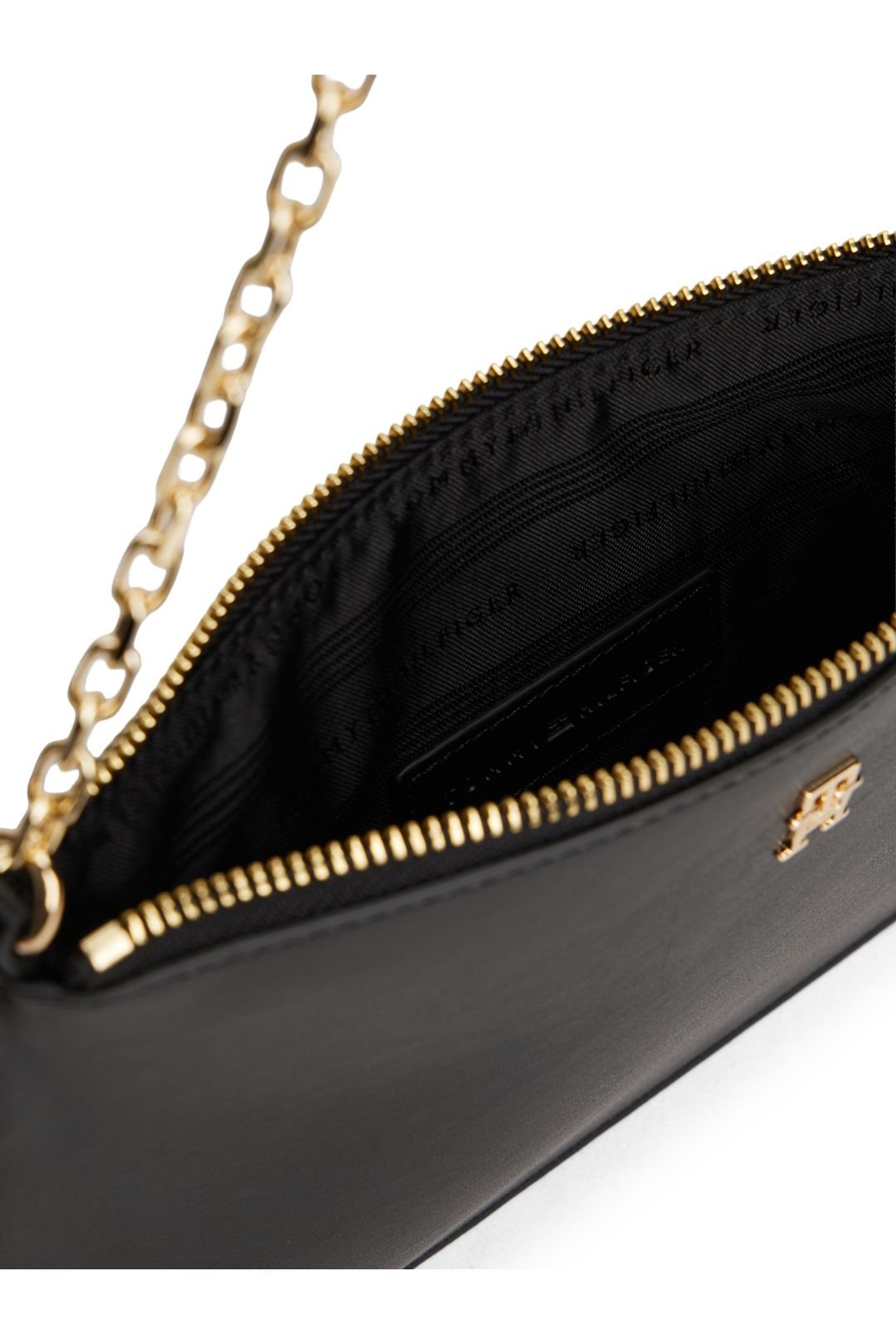 Tommy Hilfiger Tommy Hilfiger Women's TH Icon Chain Shoulder Pouch in Black - 4