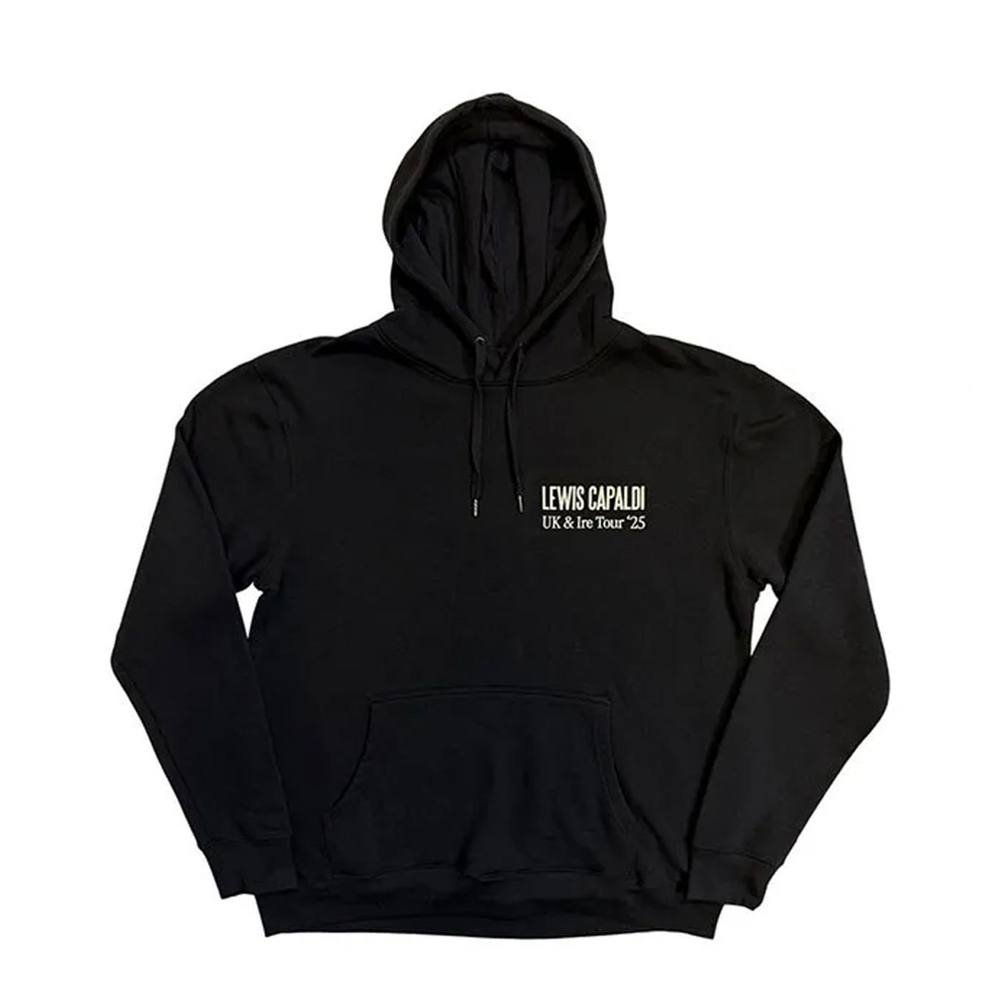Lewis Capaldi Lewis Capaldi Men's UK Tour ´25 Pull Over Hoodie in Black - 2