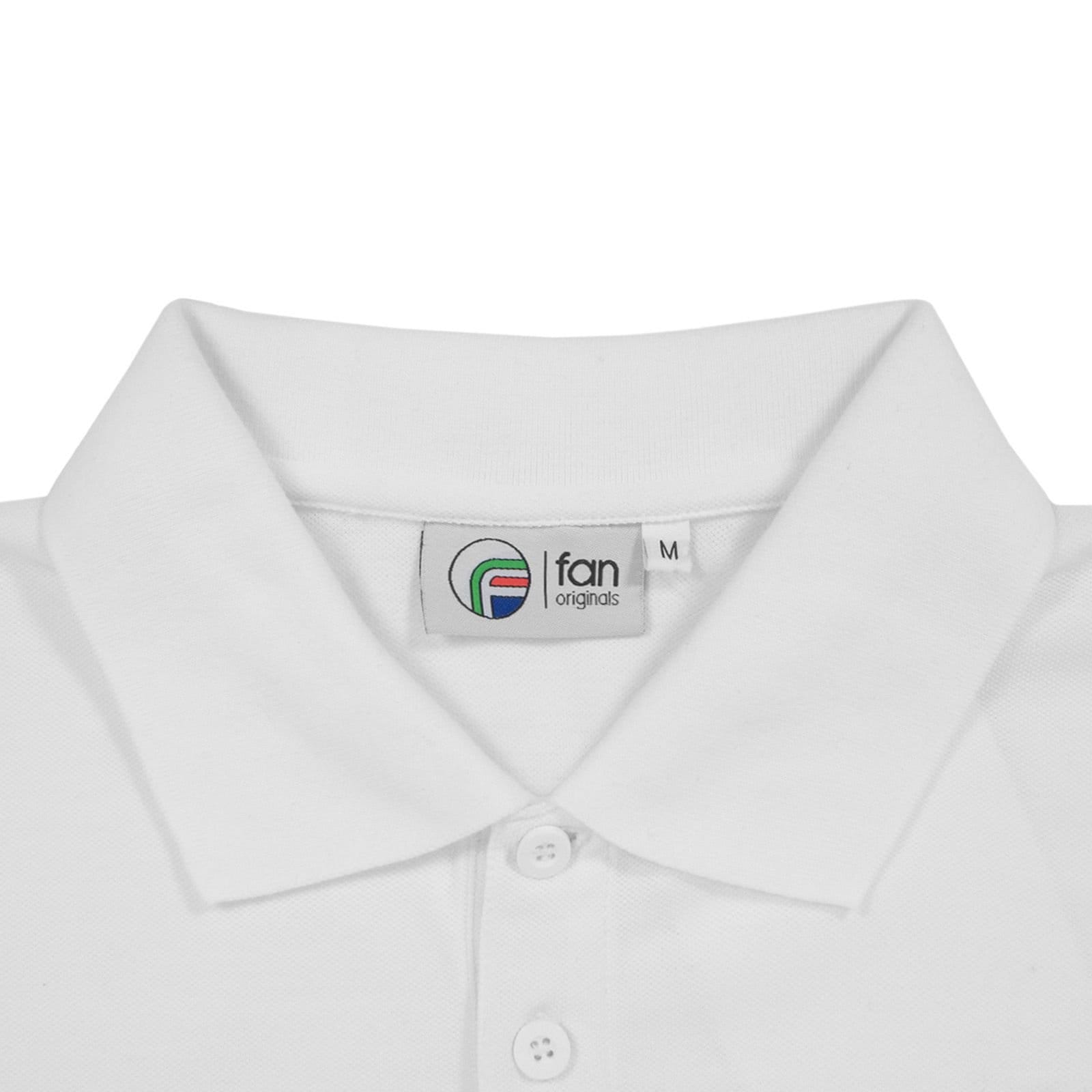 fan originals fan originals Men's Adults Leeds Retro Polo Shirt in White - 4