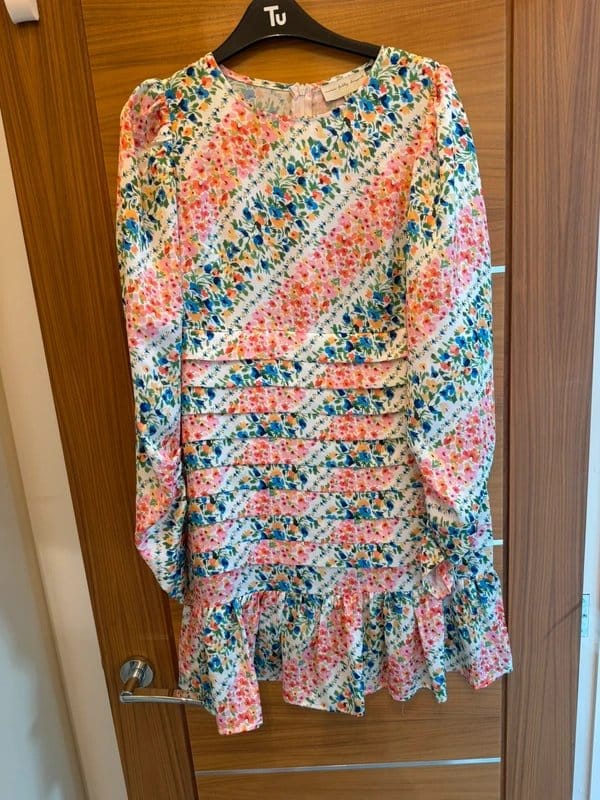 Never Fully Dressed Floral Silk Midi Dress