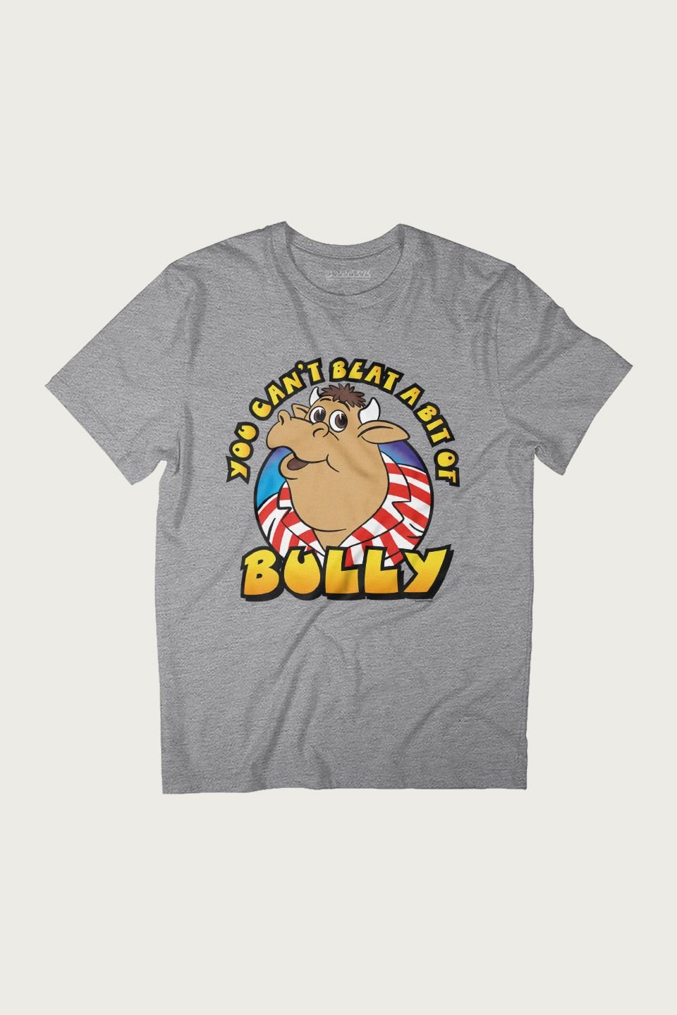 Bullseye Bullseye Men's You Cant Beat A Bit Of Bully T-Shirt in Mid Grey - 2