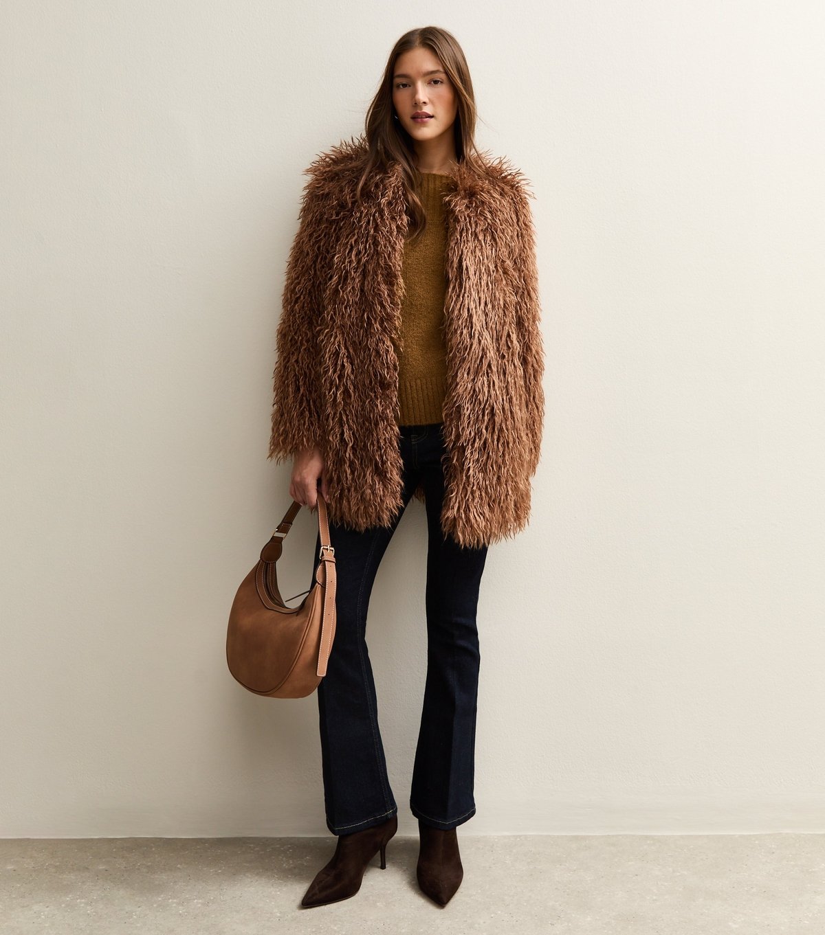 New Look Women's Tan Off The Shoulder Jumper New Look - 3