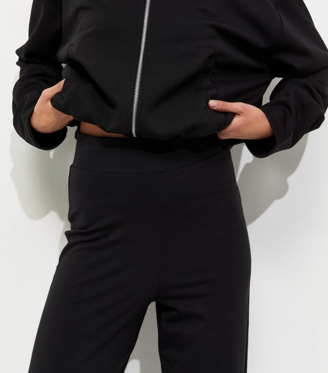 New Look Women's Black Wide Leg Leggings New Look - 3