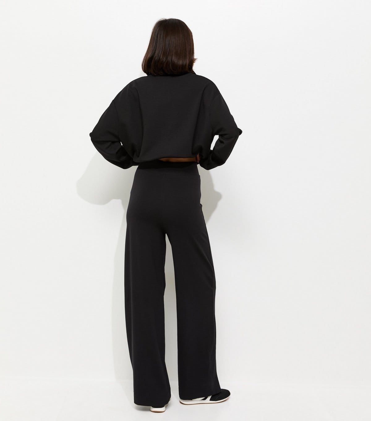 New Look Women's Black Wide Leg Leggings New Look - 4