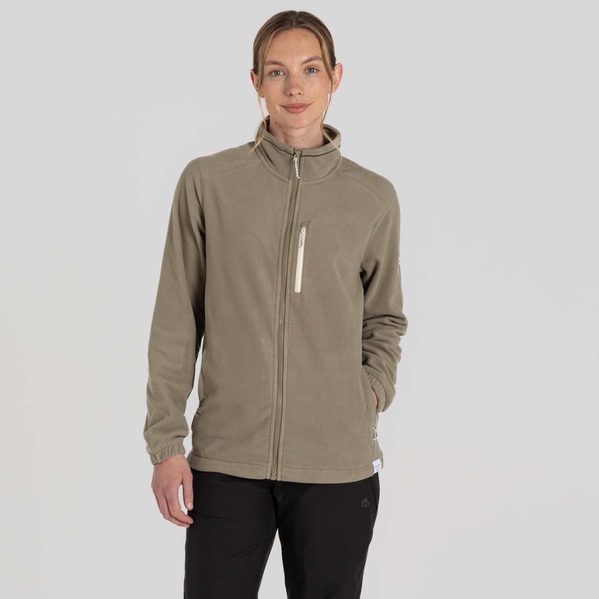 Craghoppers Craghoppers Women's Miska Plus Lightweight Insulating Fleece Jacket in Light Khaki