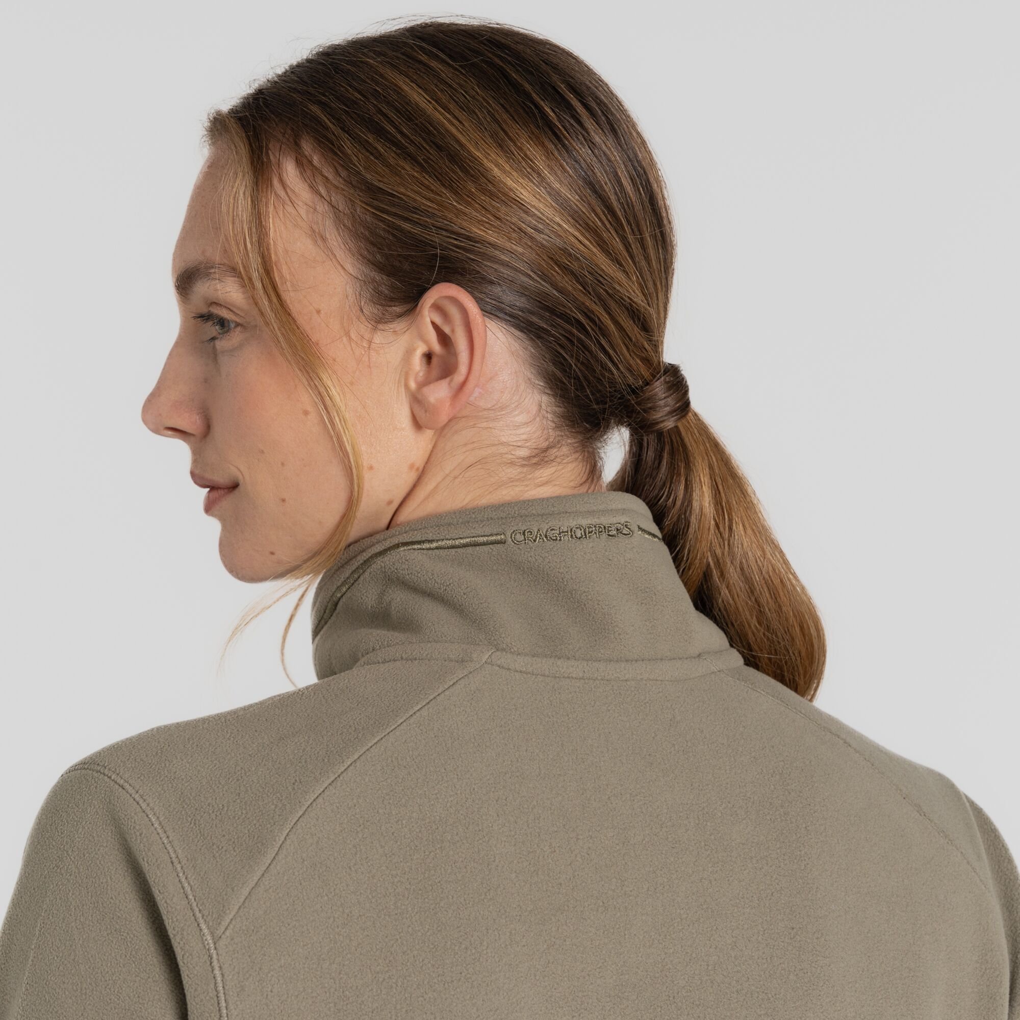 Craghoppers Craghoppers Women's Miska Plus Lightweight Insulating Fleece Jacket in Light Khaki - 4