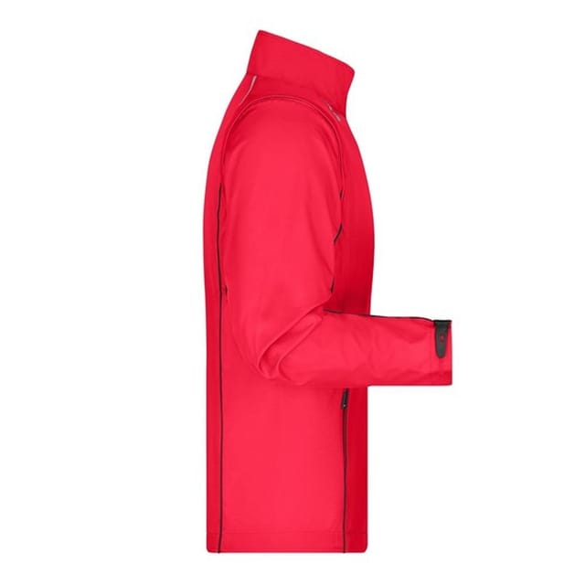 James and Nicholson James and Nicholson Men's Zip-Off Soft Shell Jacket in Red - 3