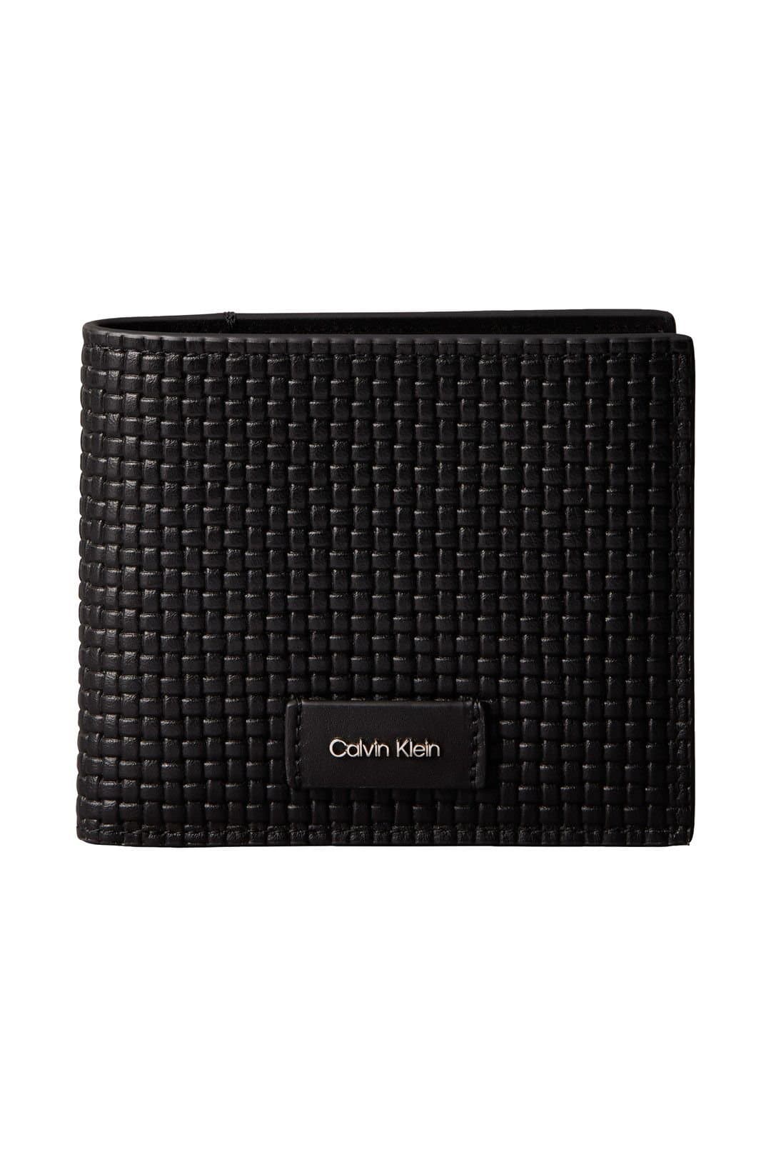 Calvin Klein Calvin Klein Men's Boxed Embossed Woven Wallet Black