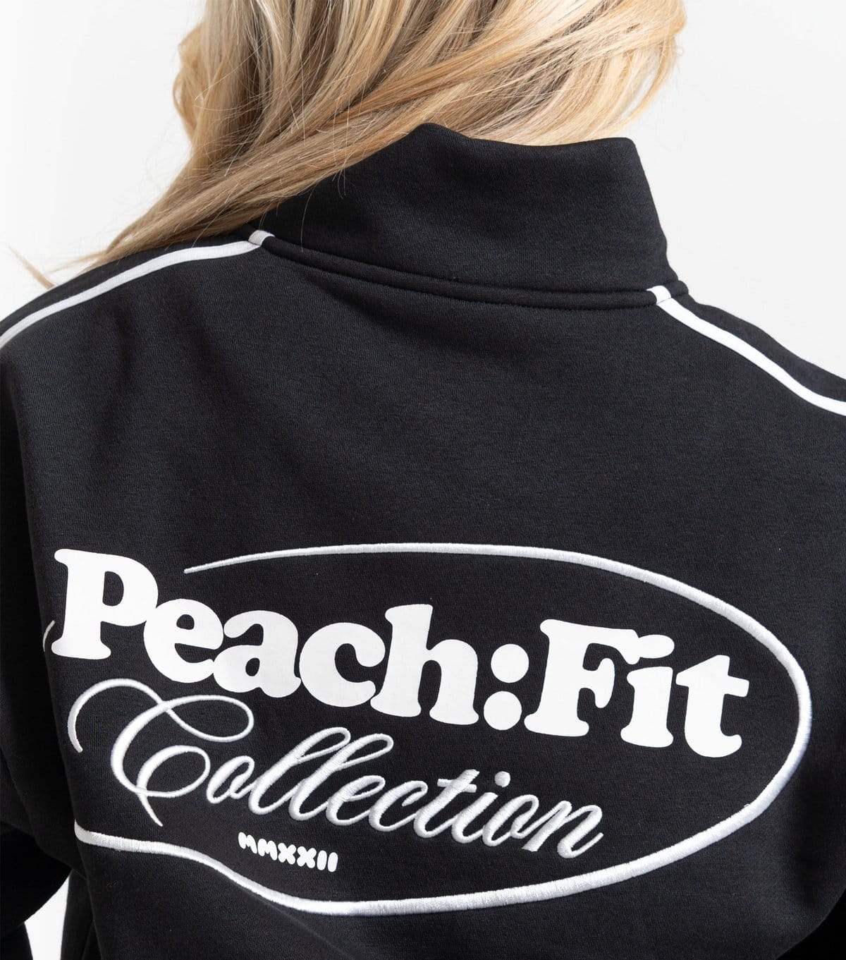 Peach Fit Women's Black Laelia Quarter Zip Sweatshirt Peach Fit New Look - 4