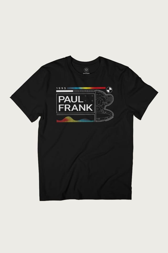 Paul Frank Paul Frank Men's Retro Sci-Fi Robo Julius T-Shirt in Black - 2