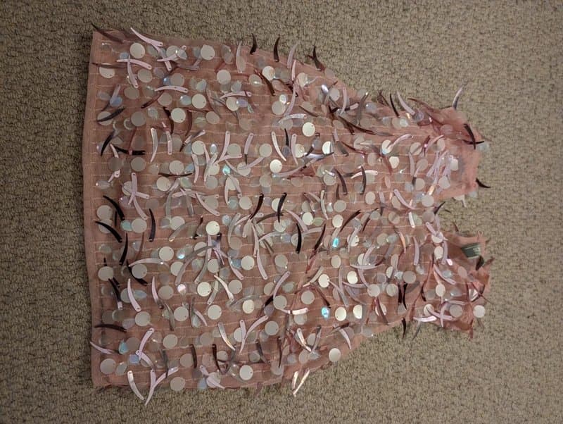 ASOS Sequin top pink and silver