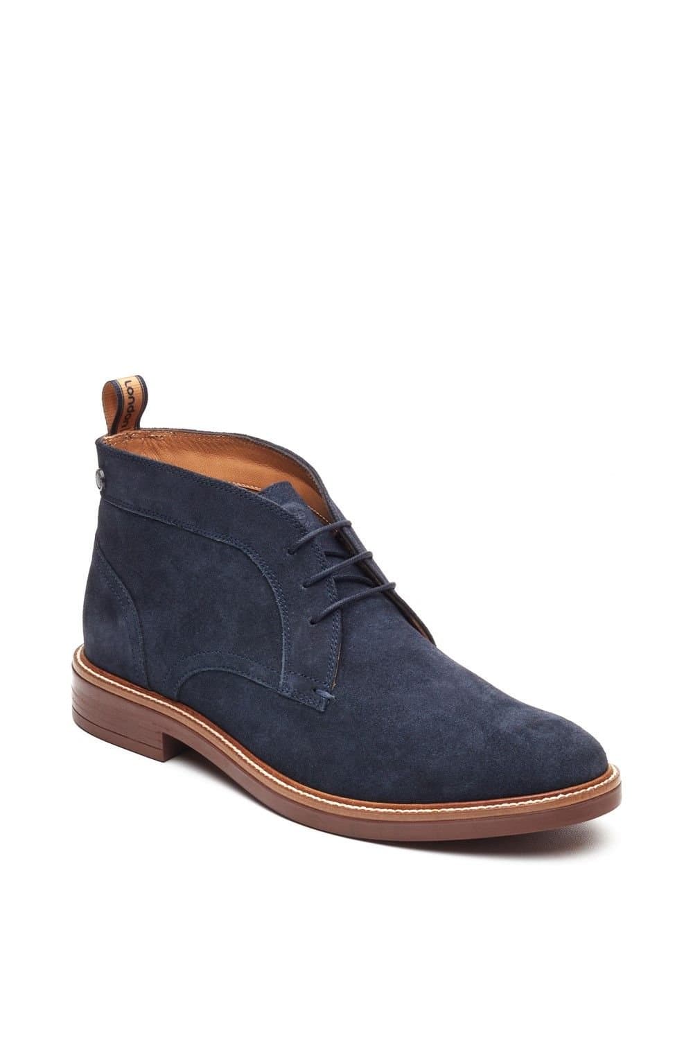 Base London Base London Men's Lincoln Chukka Boot in Navy