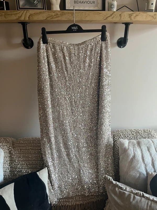 Never Fully Dressed Neverfully dressed sequin midaxi skirt