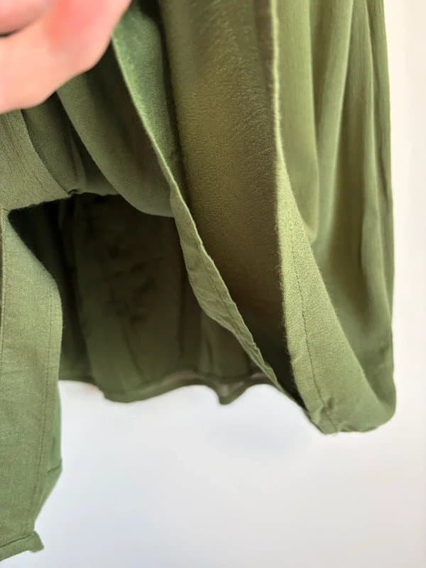 WoolOvers Woolovers midi skirt size 18 new green flowy summer holiday skirt